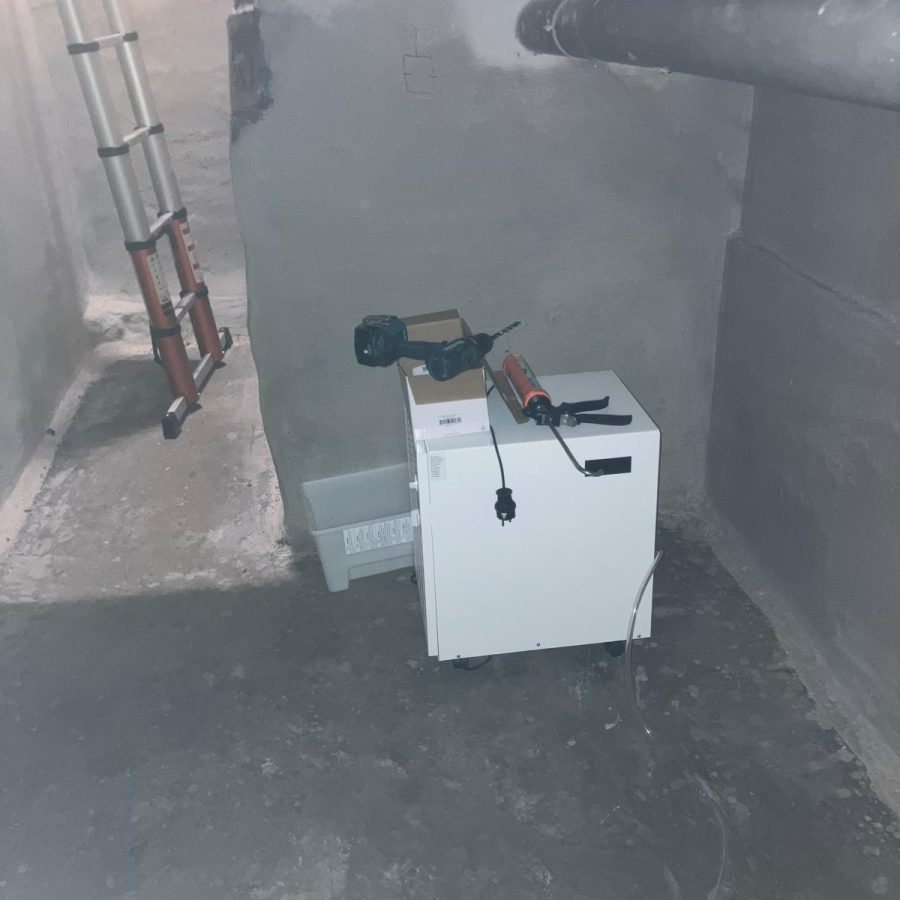 Luchtontvochtiger na kelder waterdicht maken